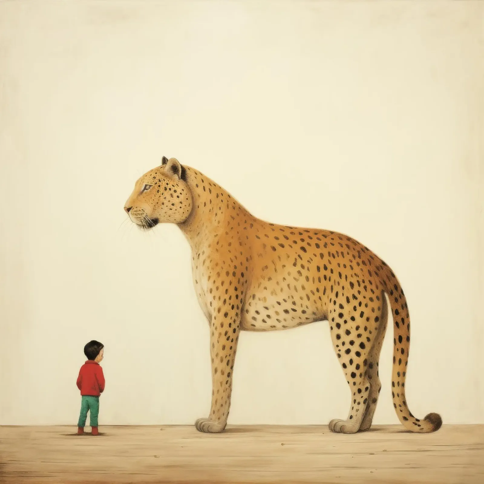 Minimal Leopard 4 plexiglass da Minimal Animal Art