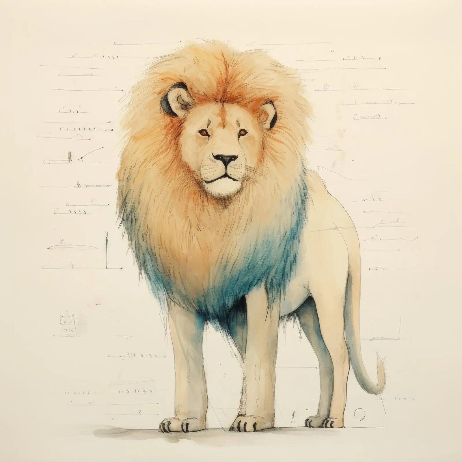 Leone minimo 3 plexiglass da Minimal Animal Art