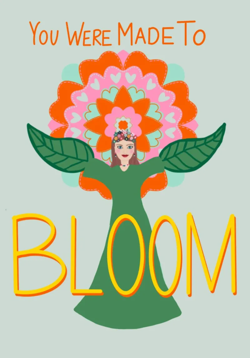 You Were Made to BLOOM 1.0 hahnemühle by Miris bunte Modewelt