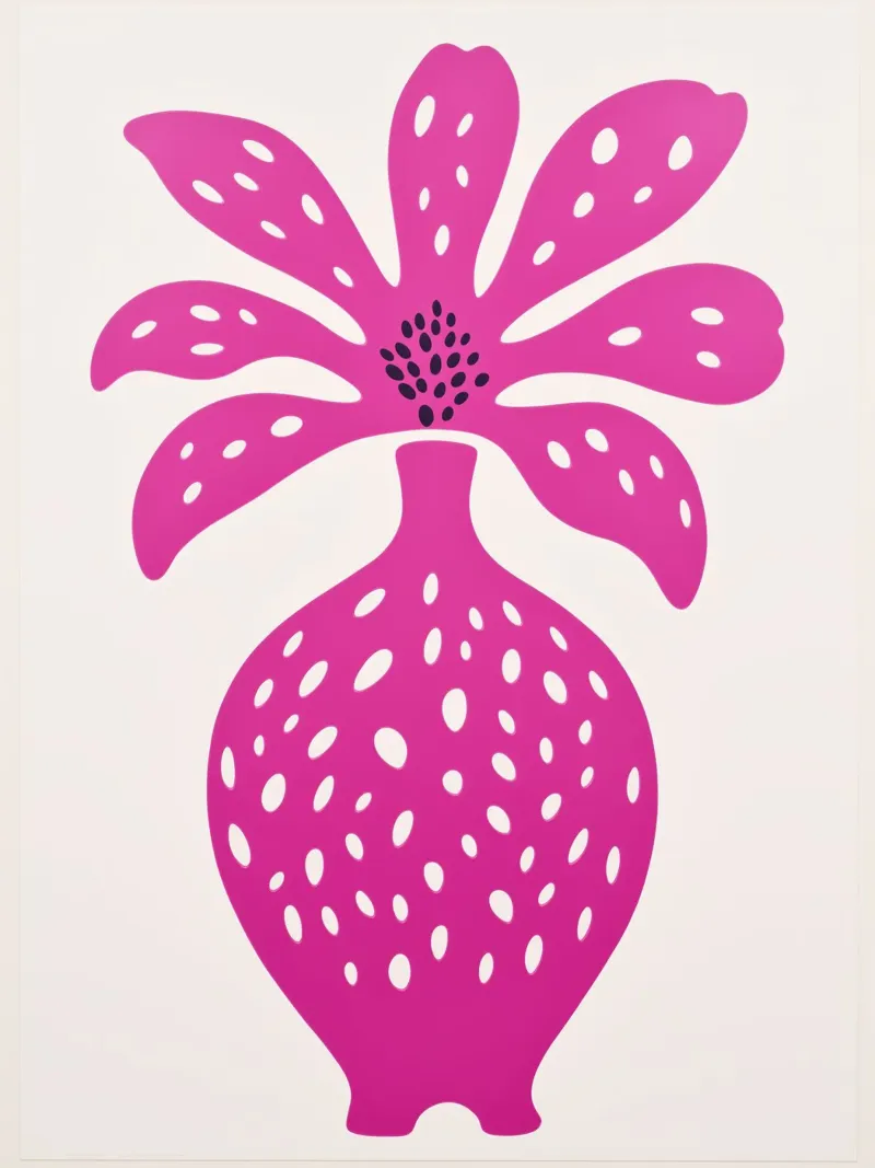 Strana natura morta di orchidea in rosa poster con telaio in alluminio da Autofocus