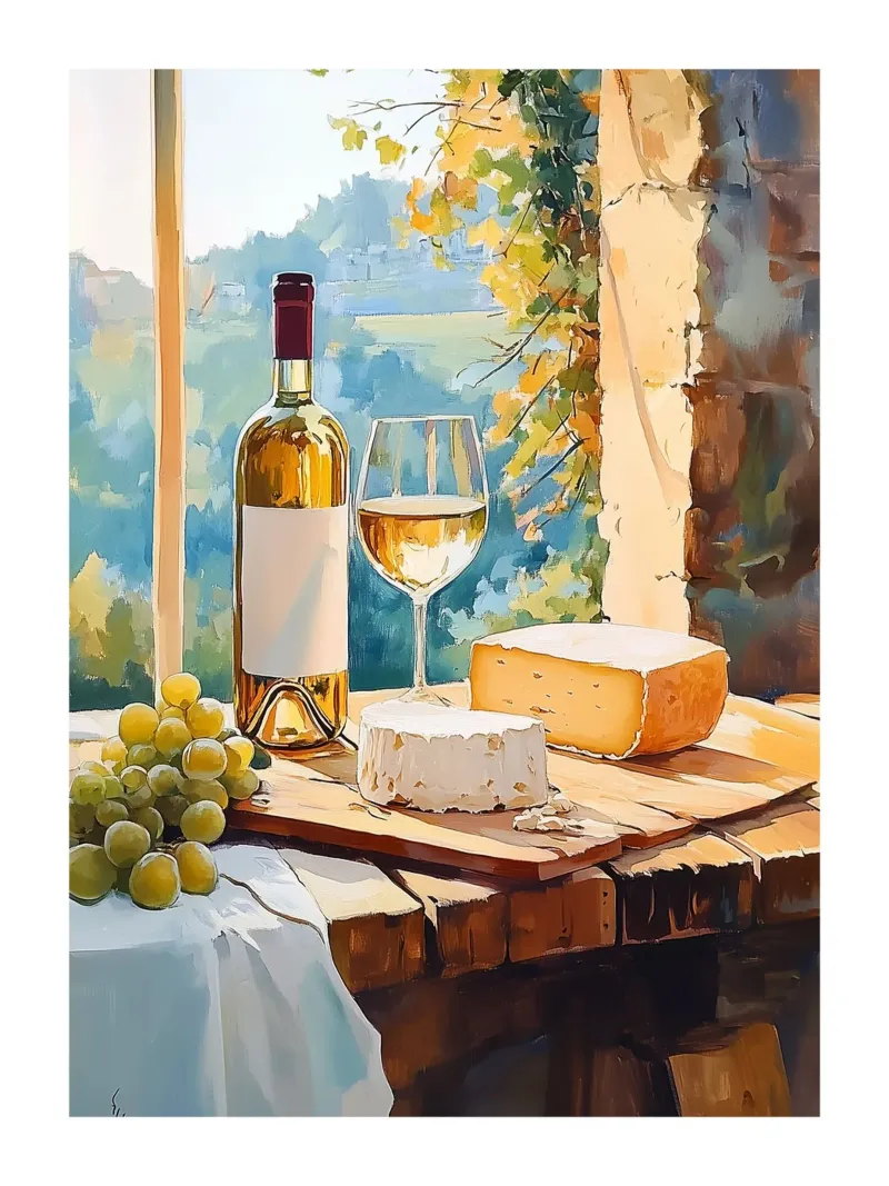 Vino e formaggio poster da Spice & Style