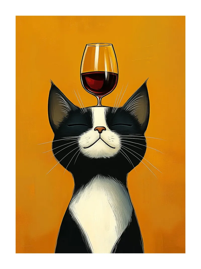 Gatto e vino carta hahnemühle da Spice & Style