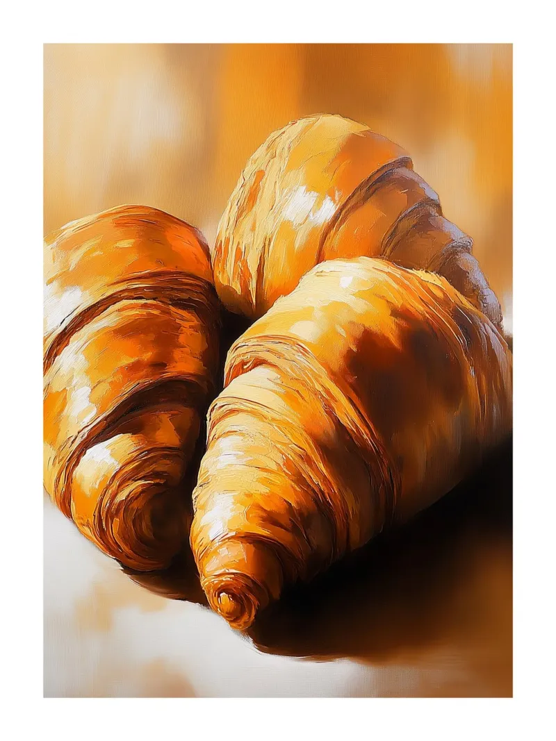 Golden Croissants acrylic glass by Spice & Style