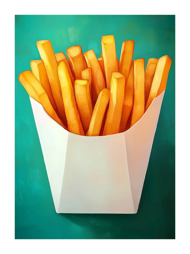 Patatine fritte dorate carta hahnemühle da Spice & Style