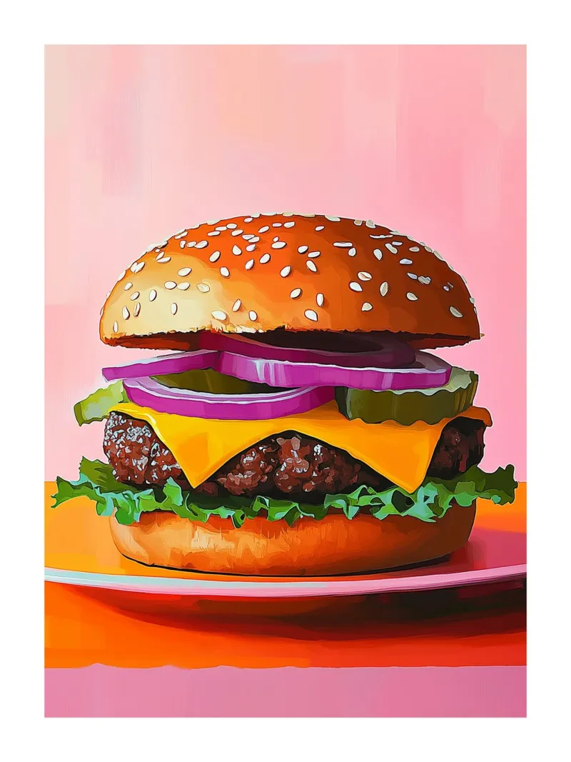 Hamburger appetitoso poster da Spice & Style