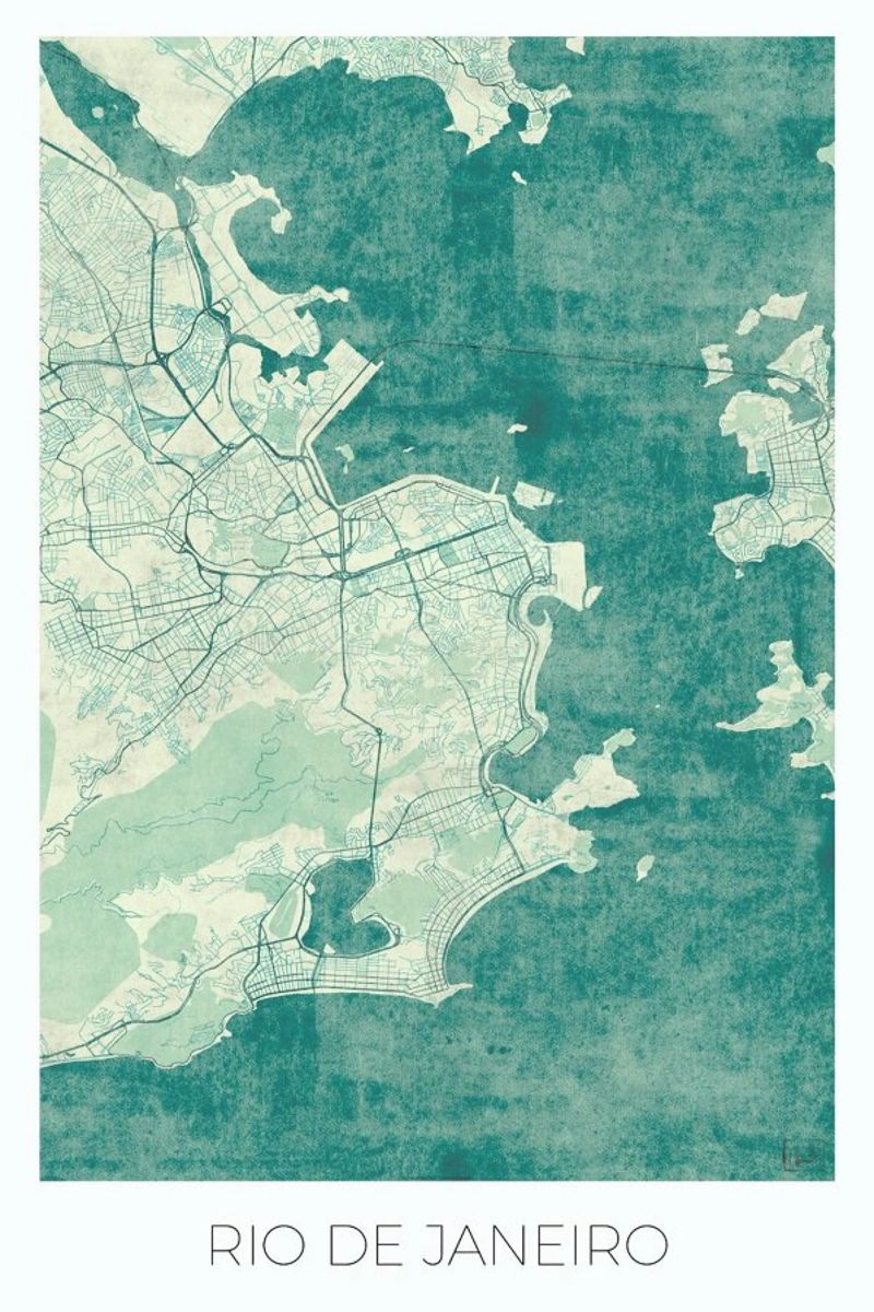 Rio de Janeiro Vintage poster de Hubert Roguski