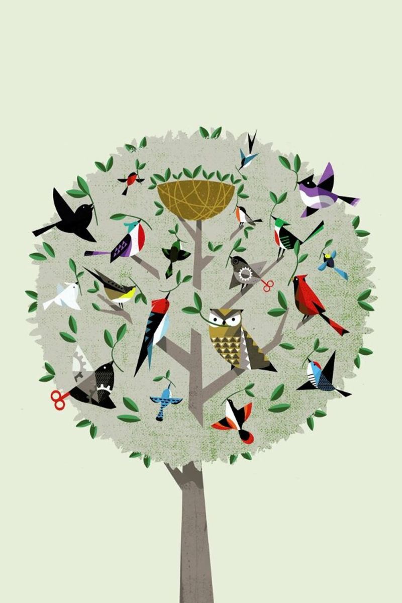 Bird Tree poster de Pietari Posti