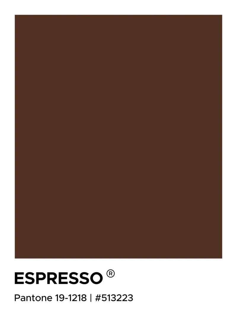 Espresso Coffee Pantone pellicola backlit da Paigaam Studio
