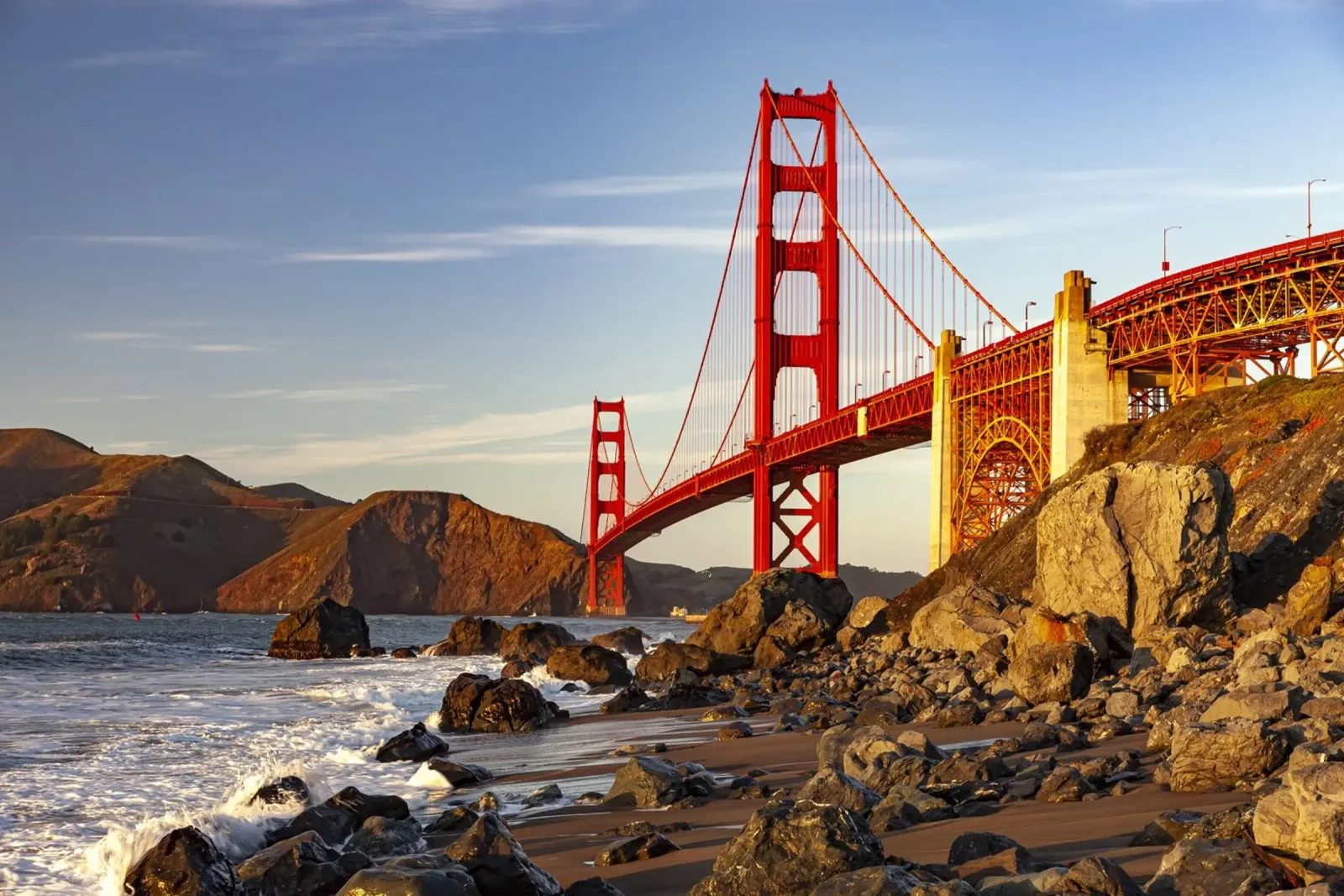 Golden Gate Brücke pellicola backlit da Reisefotografie - Bilder aus aller Welt