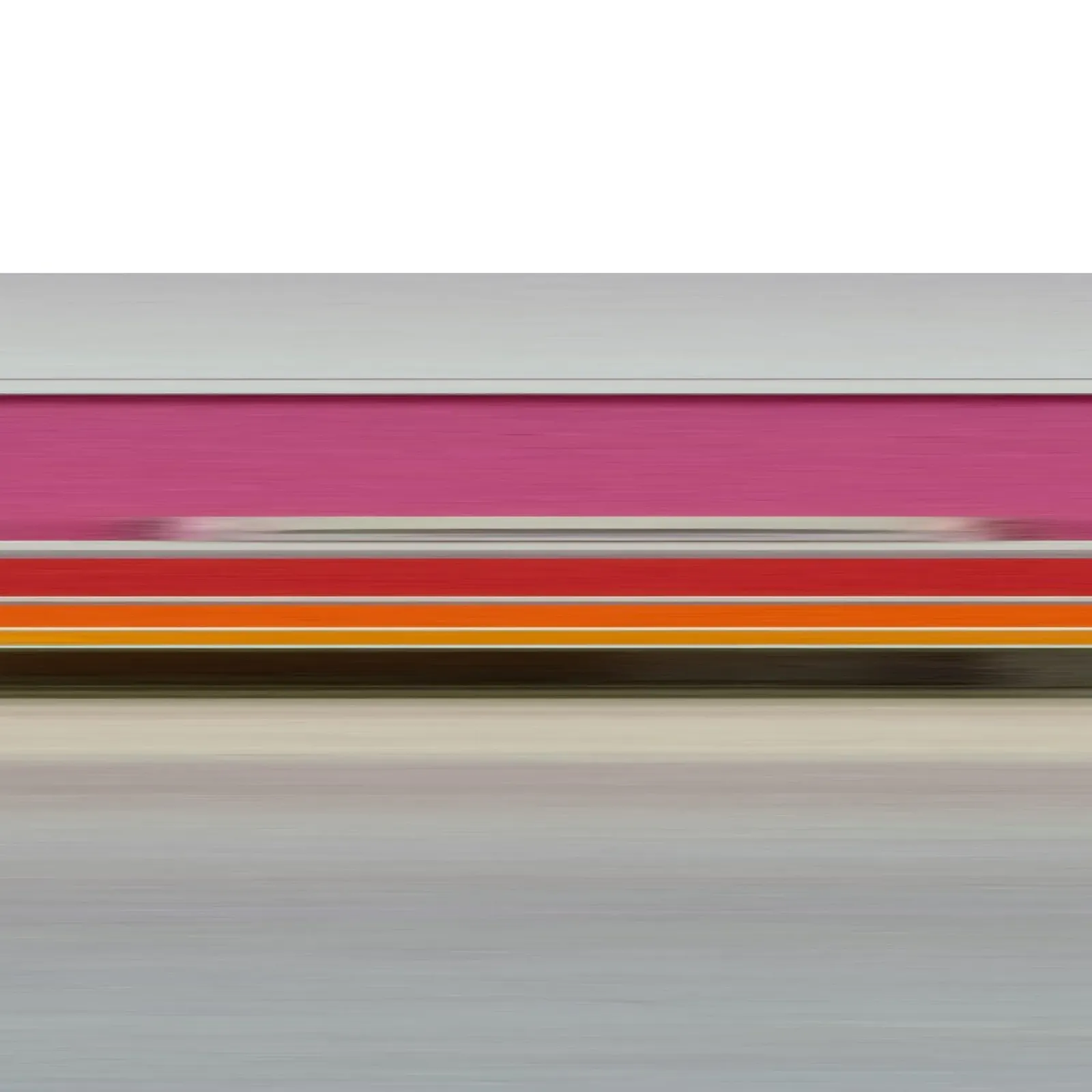 the stripes of the day · pink morning poster con telaio in legno da Marko Köppe