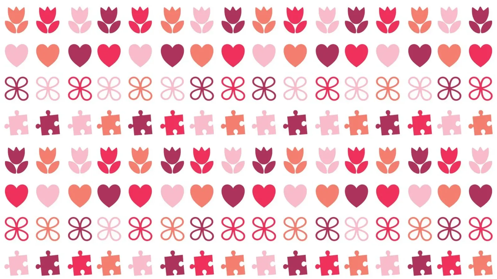Design di San Valentino. Colori viola e rosa, simboli d'amore carta hahnemühle da CreatedbySon