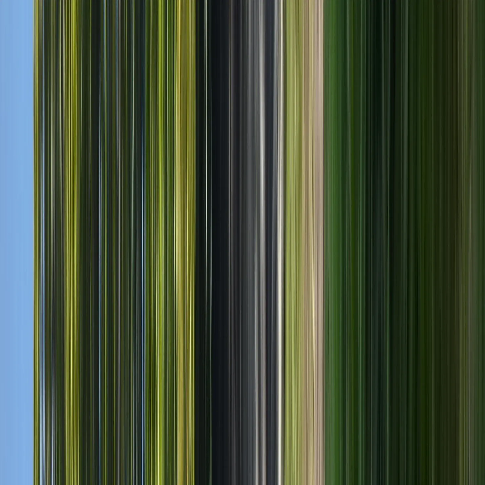 the stripes of the day · green poster con telaio in plastica da Marko Köppe
