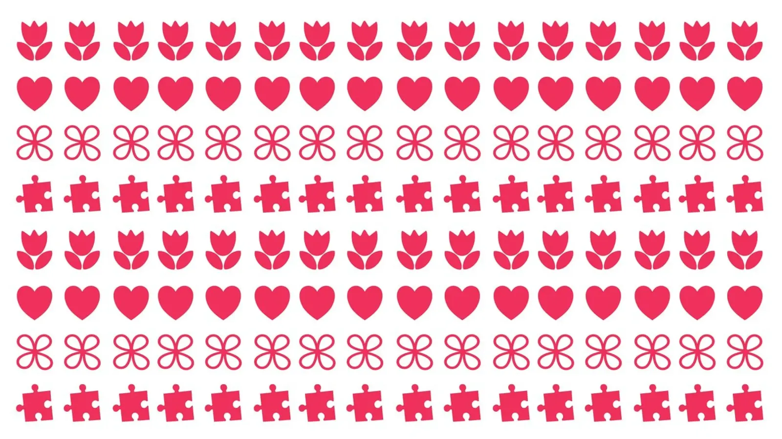 Design zum Valentinstag. Wiederholtes Muster mit Liebessymbolen Leinwand von CreatedbySon