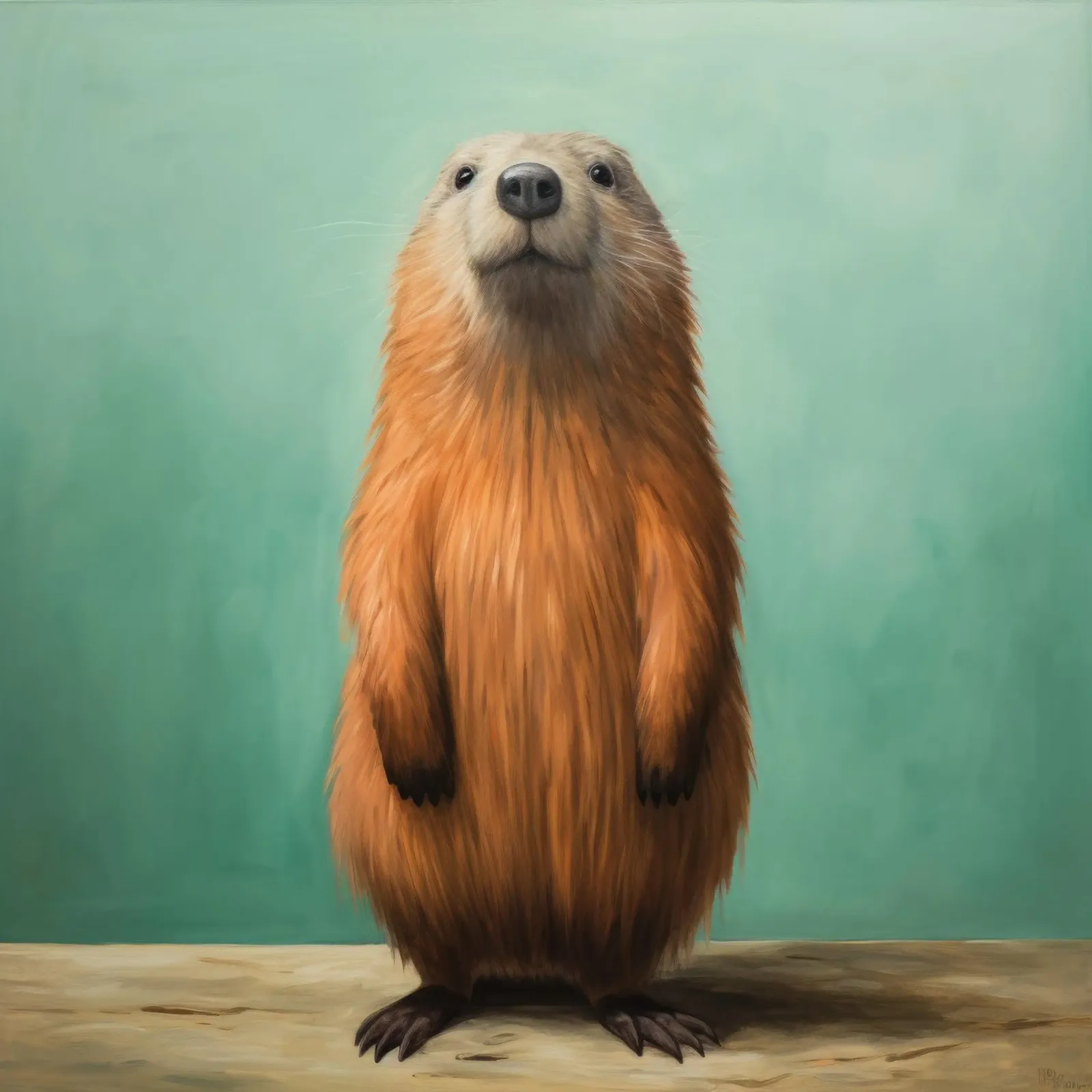 Marmotta minima 2 pellicola backlit da Minimal Animal Art