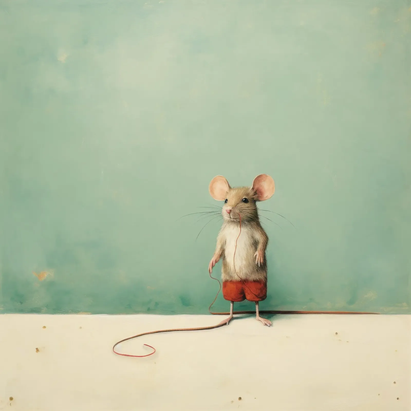 Mouse minimale 2 pellicola backlit da Minimal Animal Art