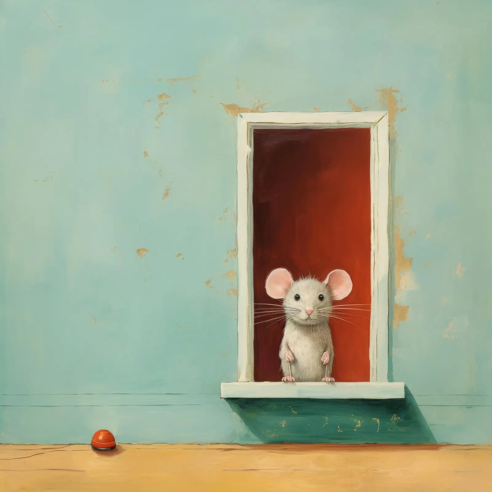 Mouse minimale 3 pellicola backlit da Minimal Animal Art