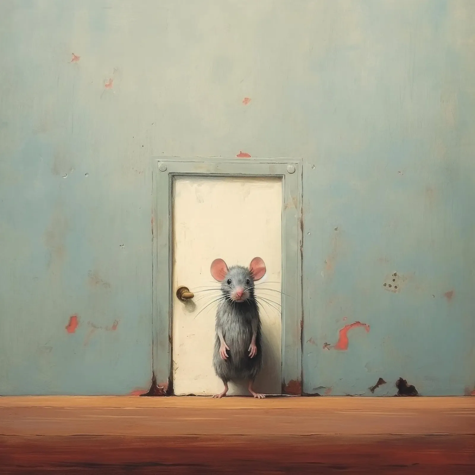 Mouse minimo 1 pellicola backlit da Minimal Animal Art