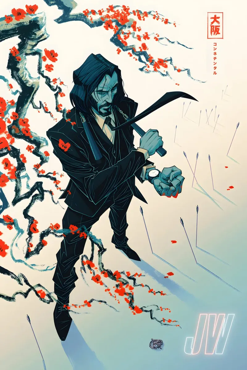 John Wick in Japan carta hahnemühle da Attaboy Dsgn