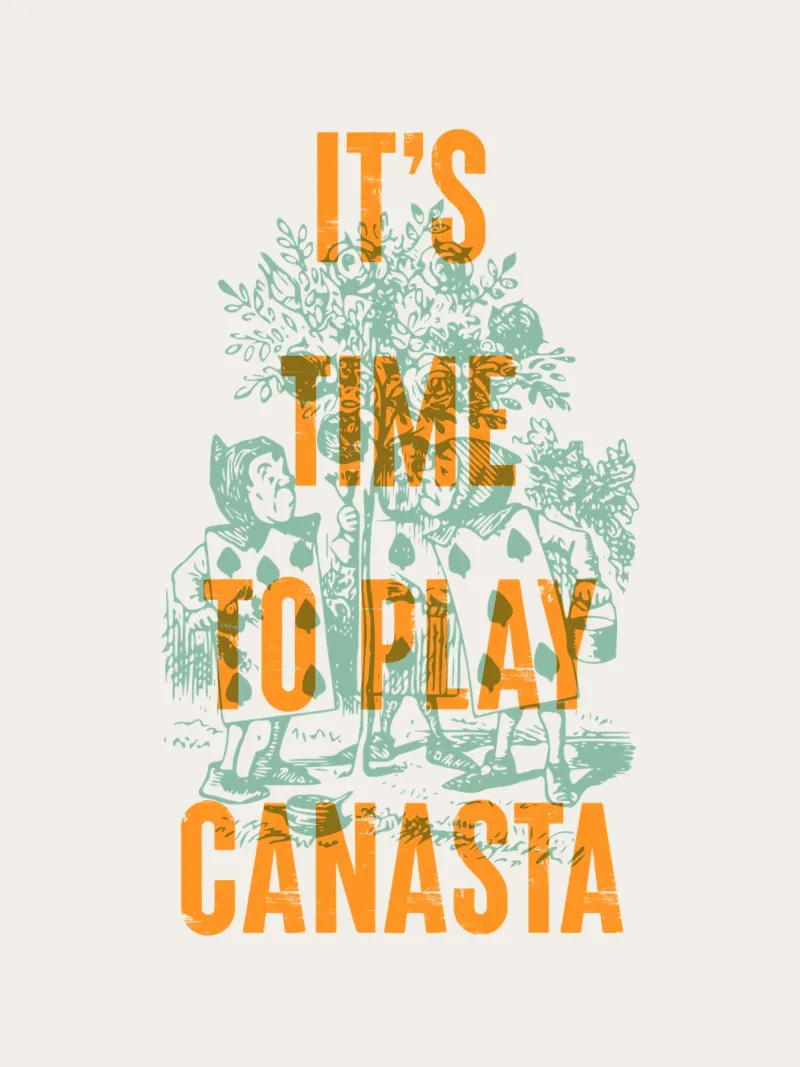 È ora di giocare a canasta poster da Vintagrafica
