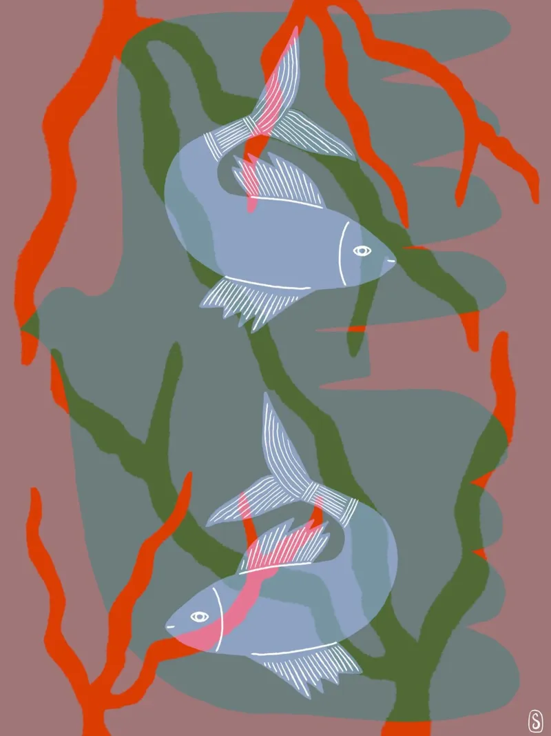 les carpes KoÏ II carta hahnemühle da Snöa