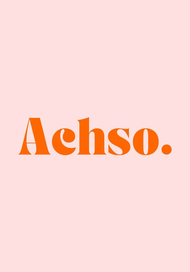 Achso. | Minimalistischer Humor Print poster da PrintCessStudio