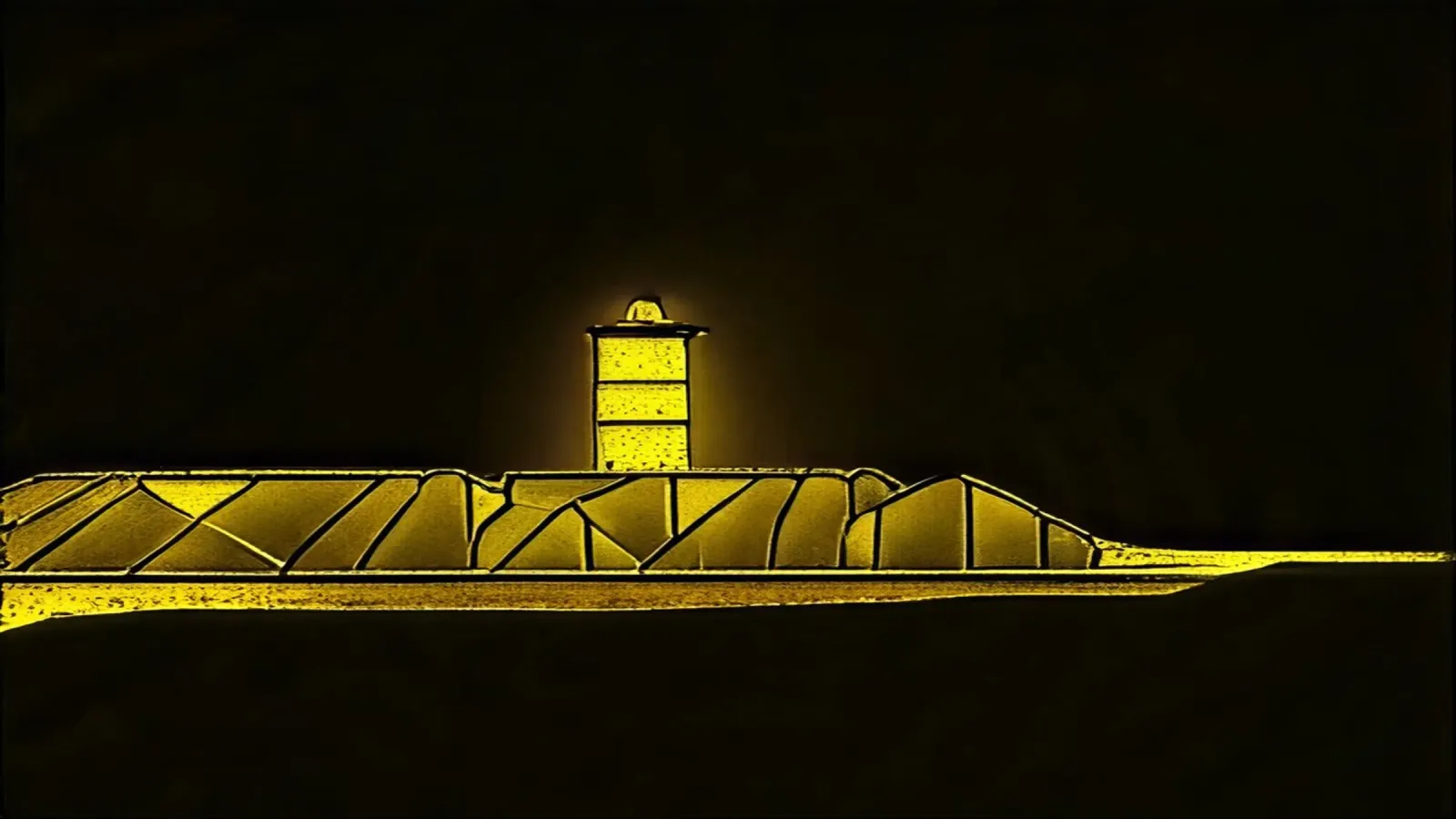 Molo con faro_Scheveningen_2 pellicola backlit da Abstract Art by LK