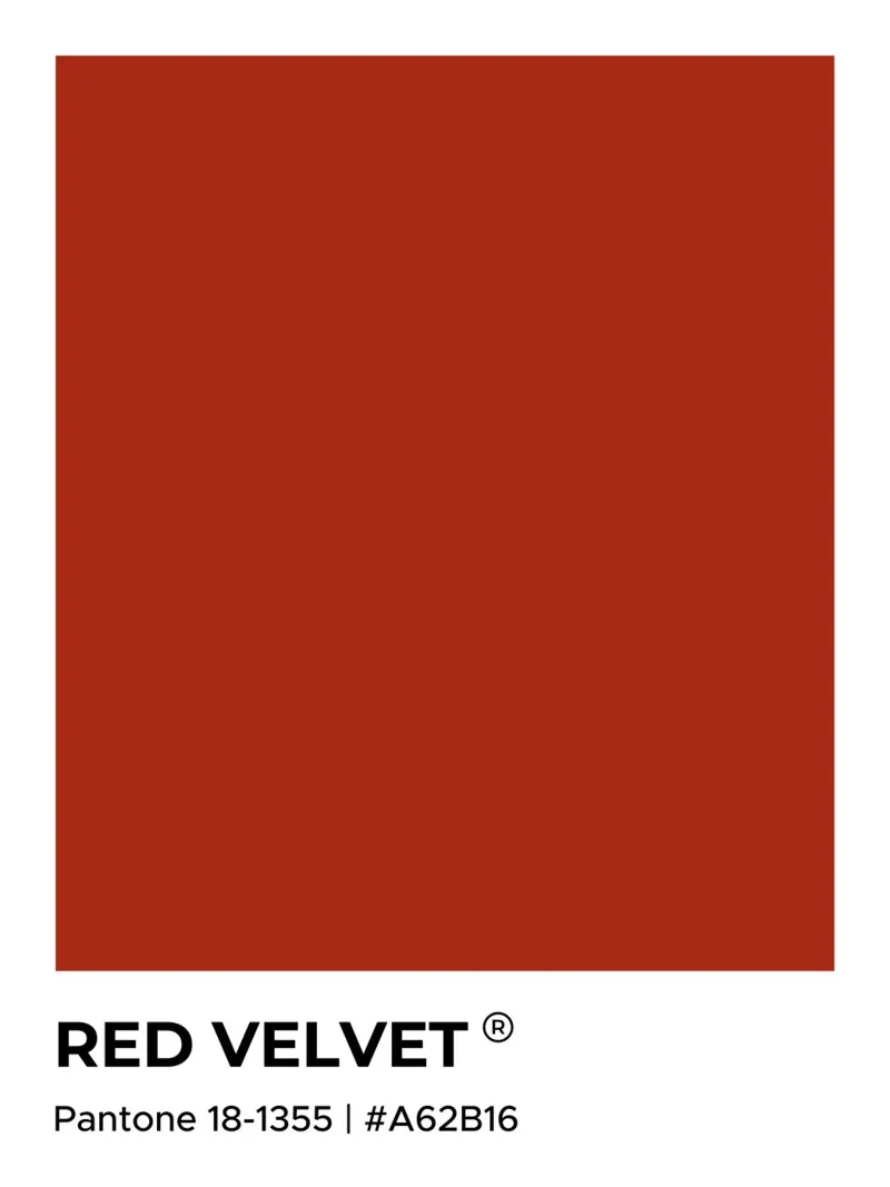 Velluto rosso Pantone pellicola backlit da Paigaam Studio