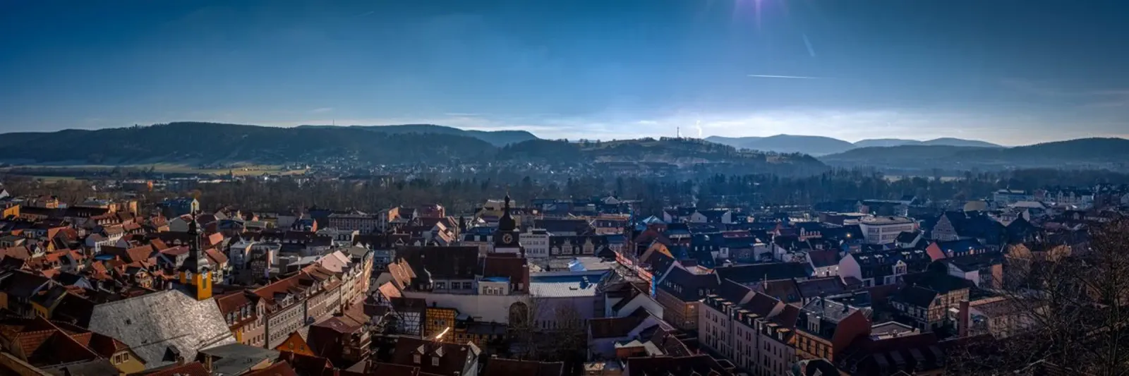 Panorama della città di Rudolstadt pellicola backlit da Marcus Beckert | Fotografie