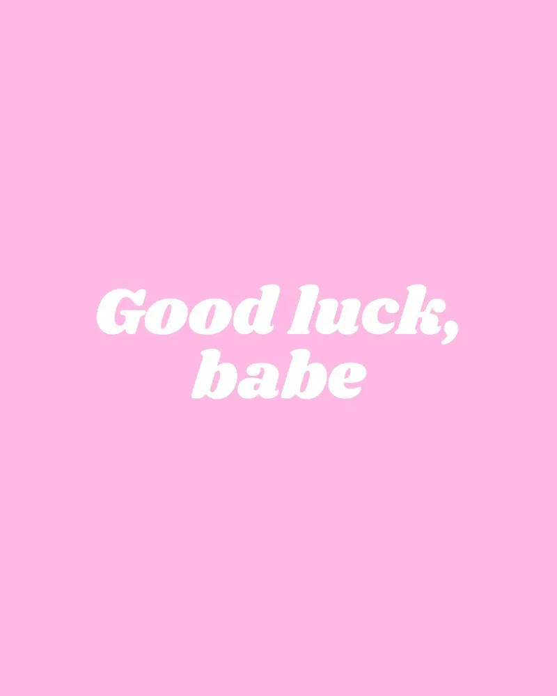 Good Luck Babe, Chappell Roan, Lyrik Poster, Trendy Wandkunst Acryl-Glas von Coquette Club