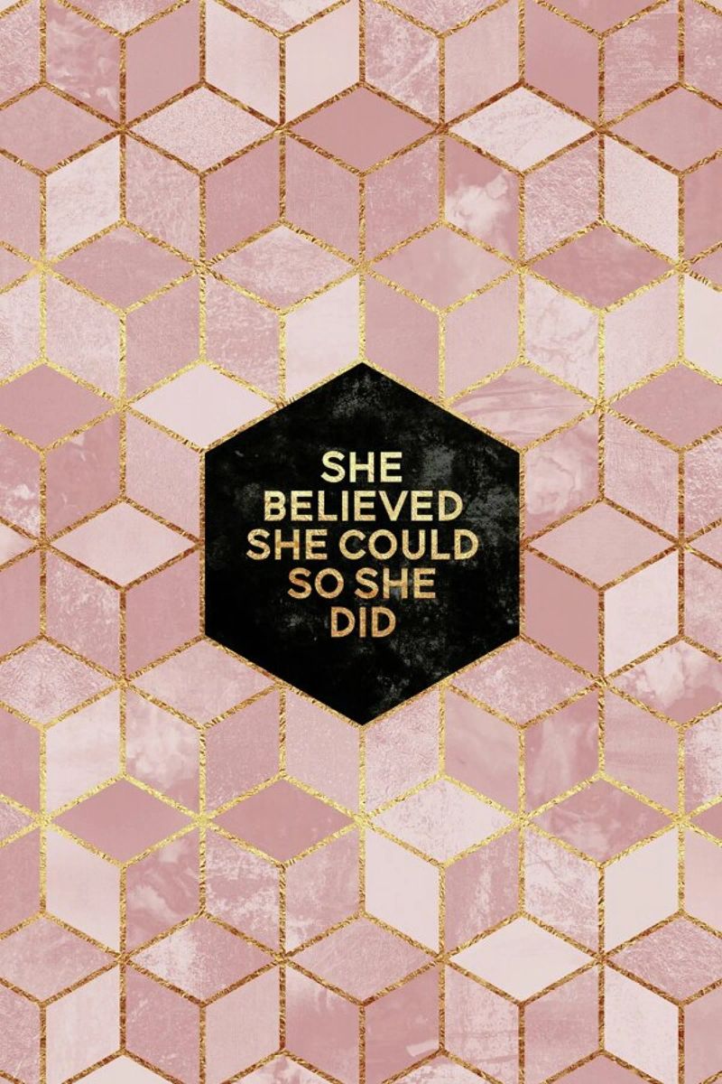She Believed She Could Poster von Elisabeth Fredriksson