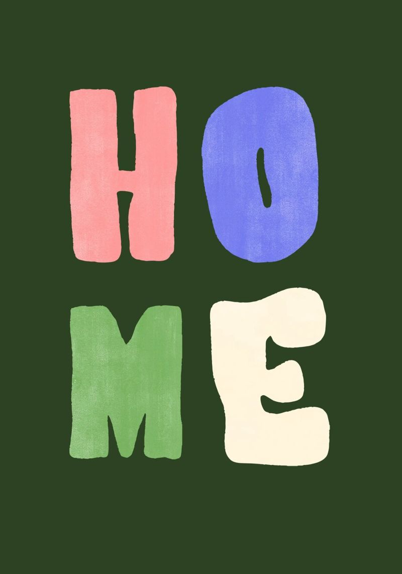 HOME | Bold & Colorful Statement Print poster de PrintCessStudio