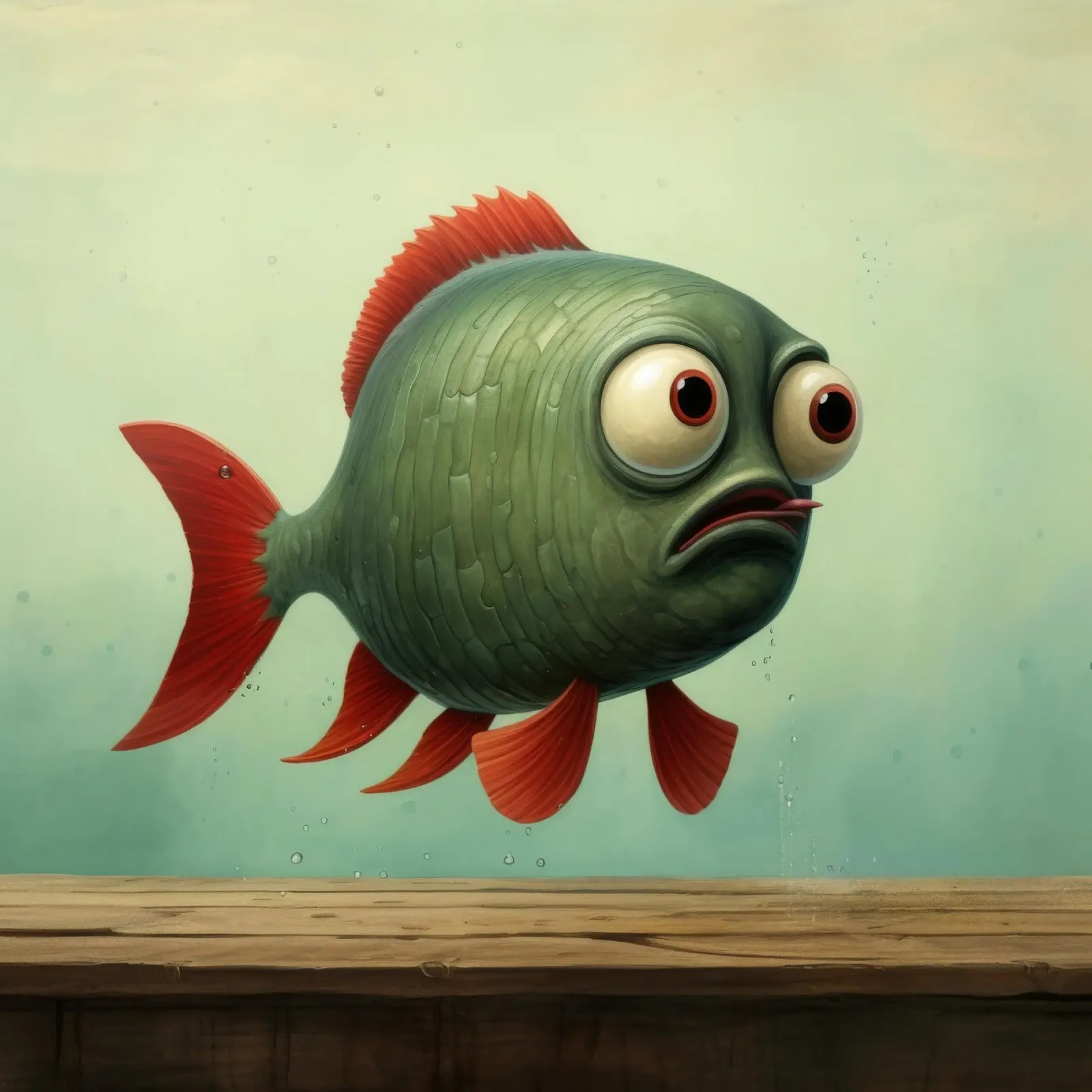 Piranha minimo 3 plexiglass da Minimal Animal Art