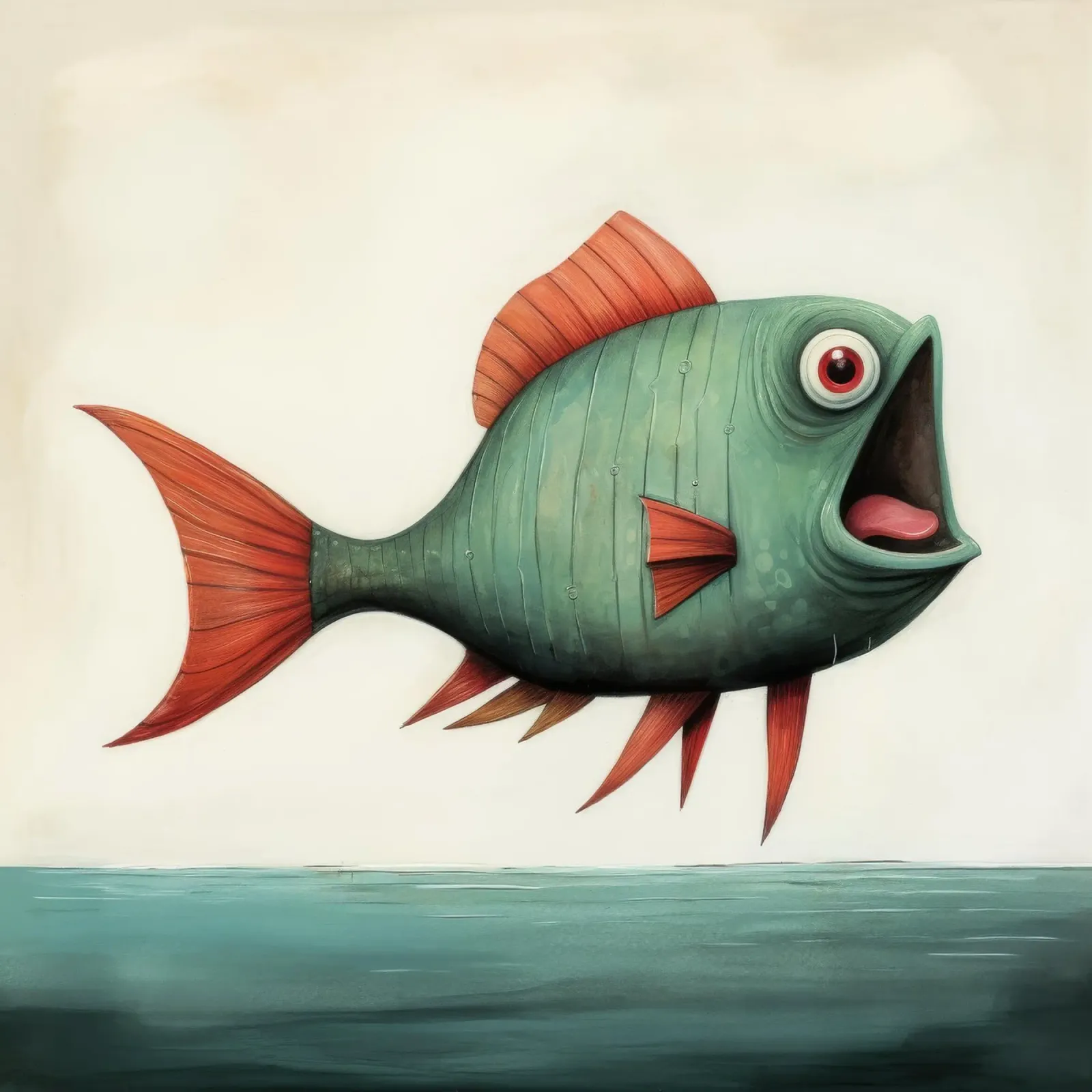 Piranha minimo 4 plexiglass da Minimal Animal Art