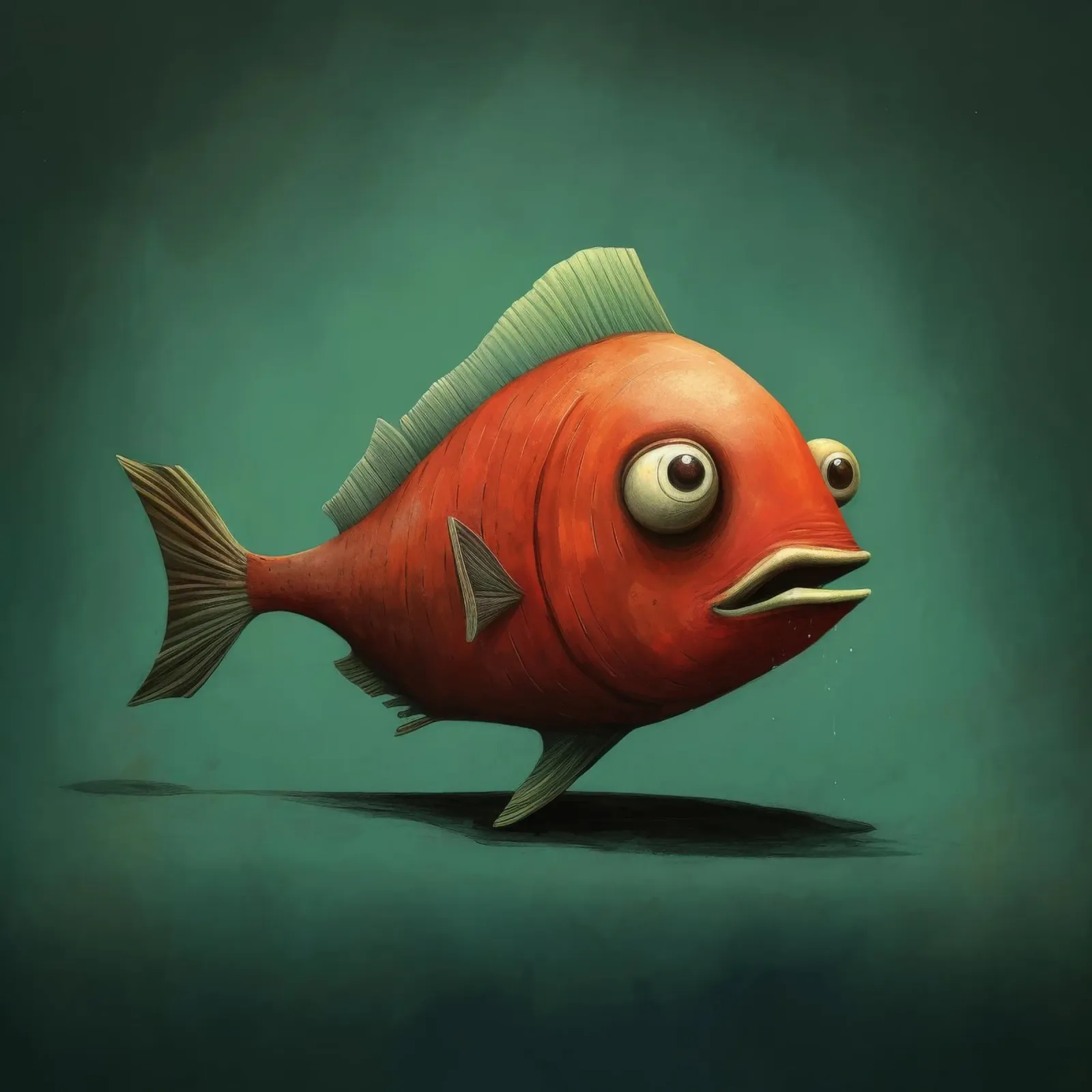 Piranha minimo 1 plexiglass da Minimal Animal Art