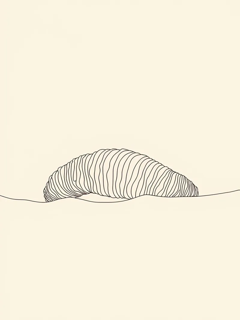 Sea Creature 2 Minimalist Line Art canvas with Floater frame by Viv Line Art