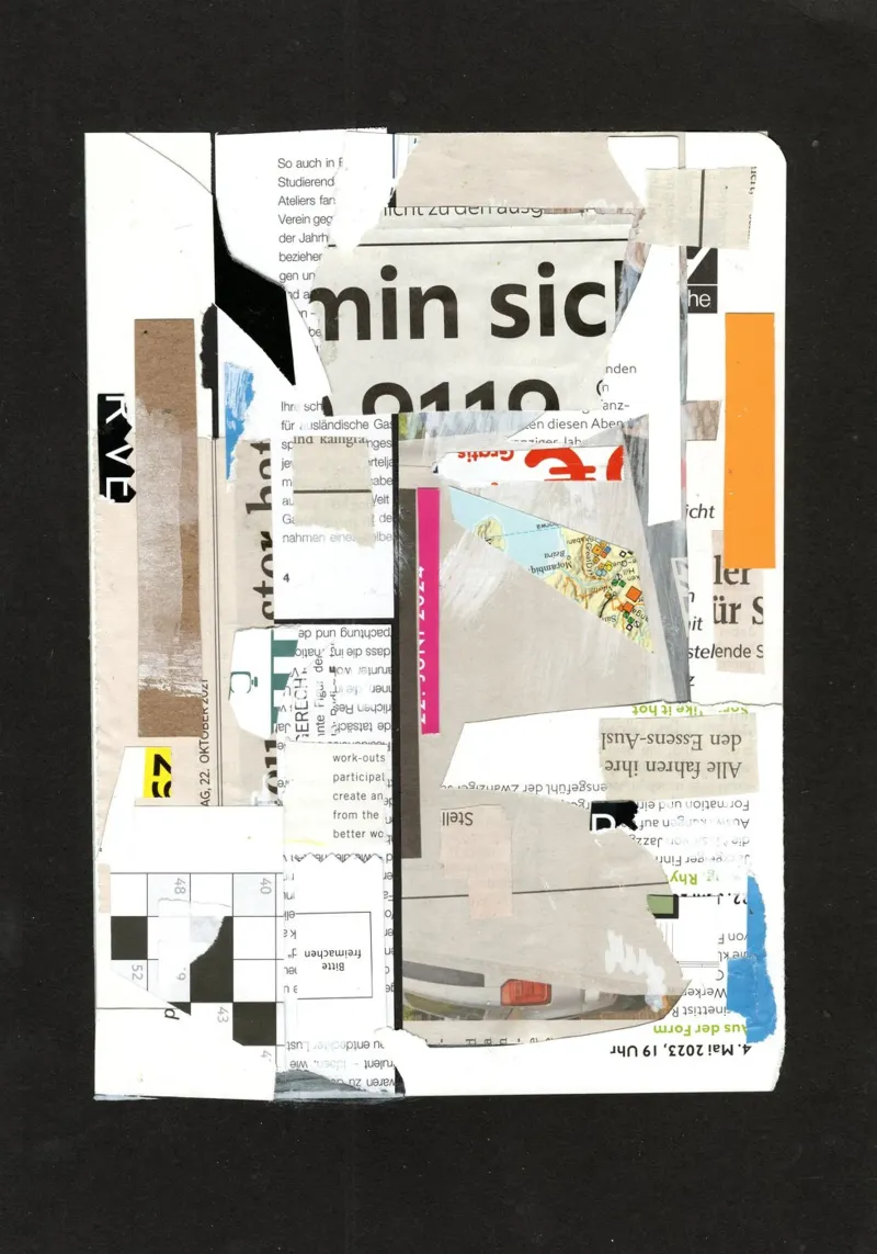 white paper dreams poster con telaio in legno da Marko Köppe