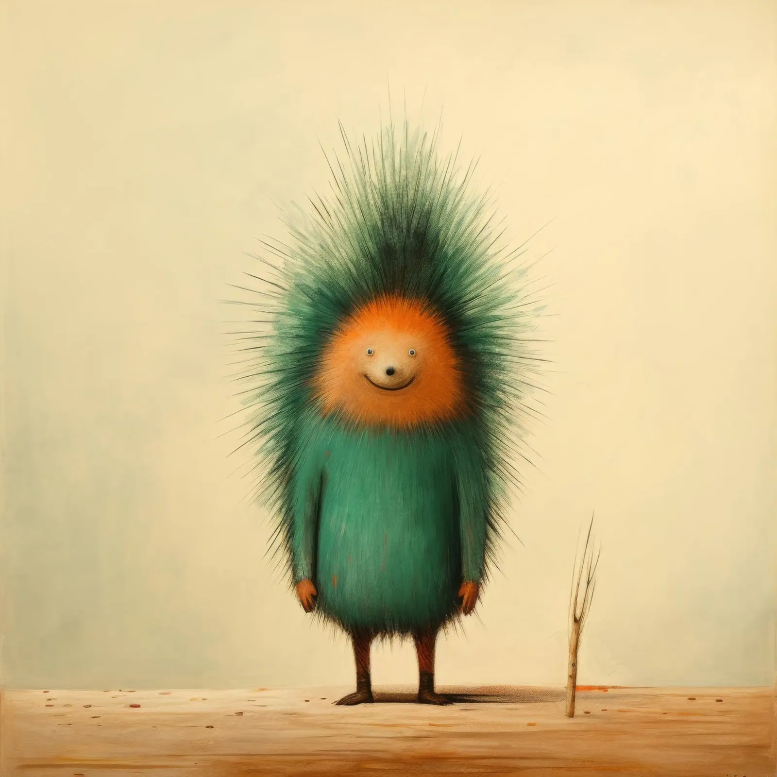 Minimal Porcupine 3 pellicola backlit da Minimal Animal Art