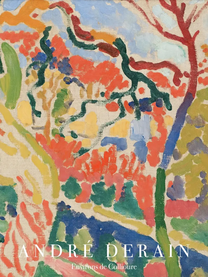 Andre Derain, Environs de Collioure Poster tela con Cornice a cassetta da Peaches Art Prints
