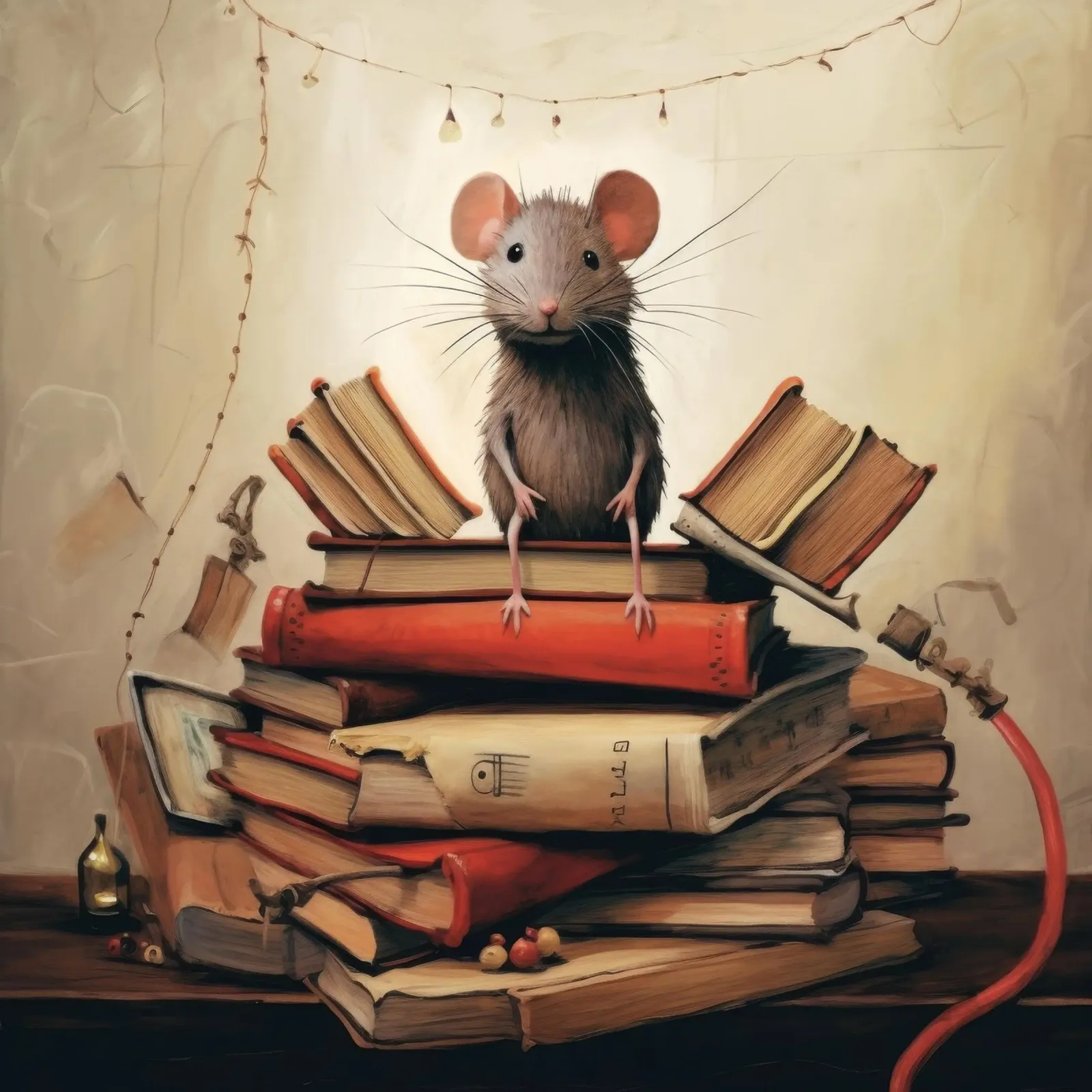 Ratto minimo 3 pellicola backlit da Minimal Animal Art