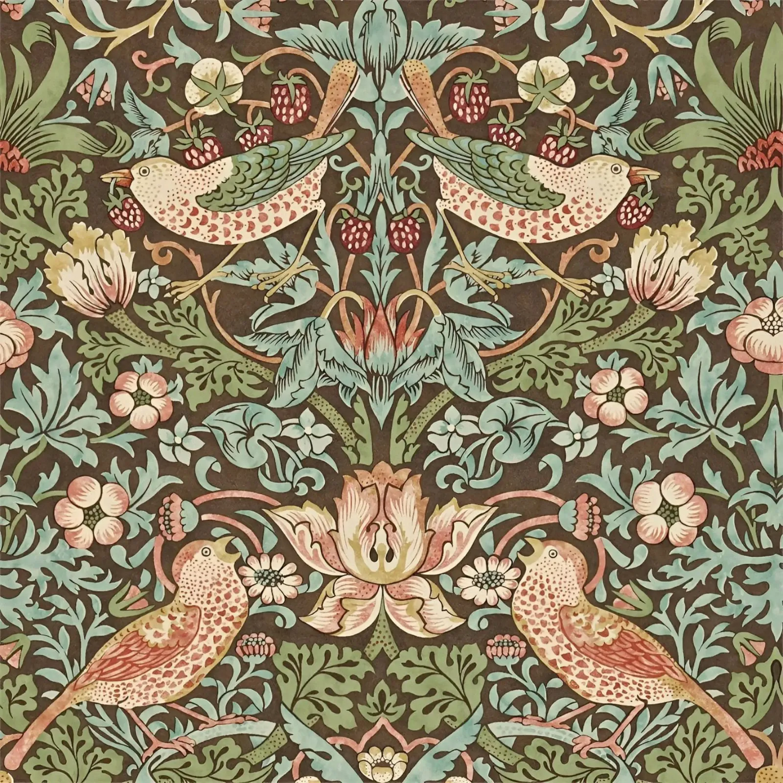 William Morris ladro di fragole alluminio dibond da William Store