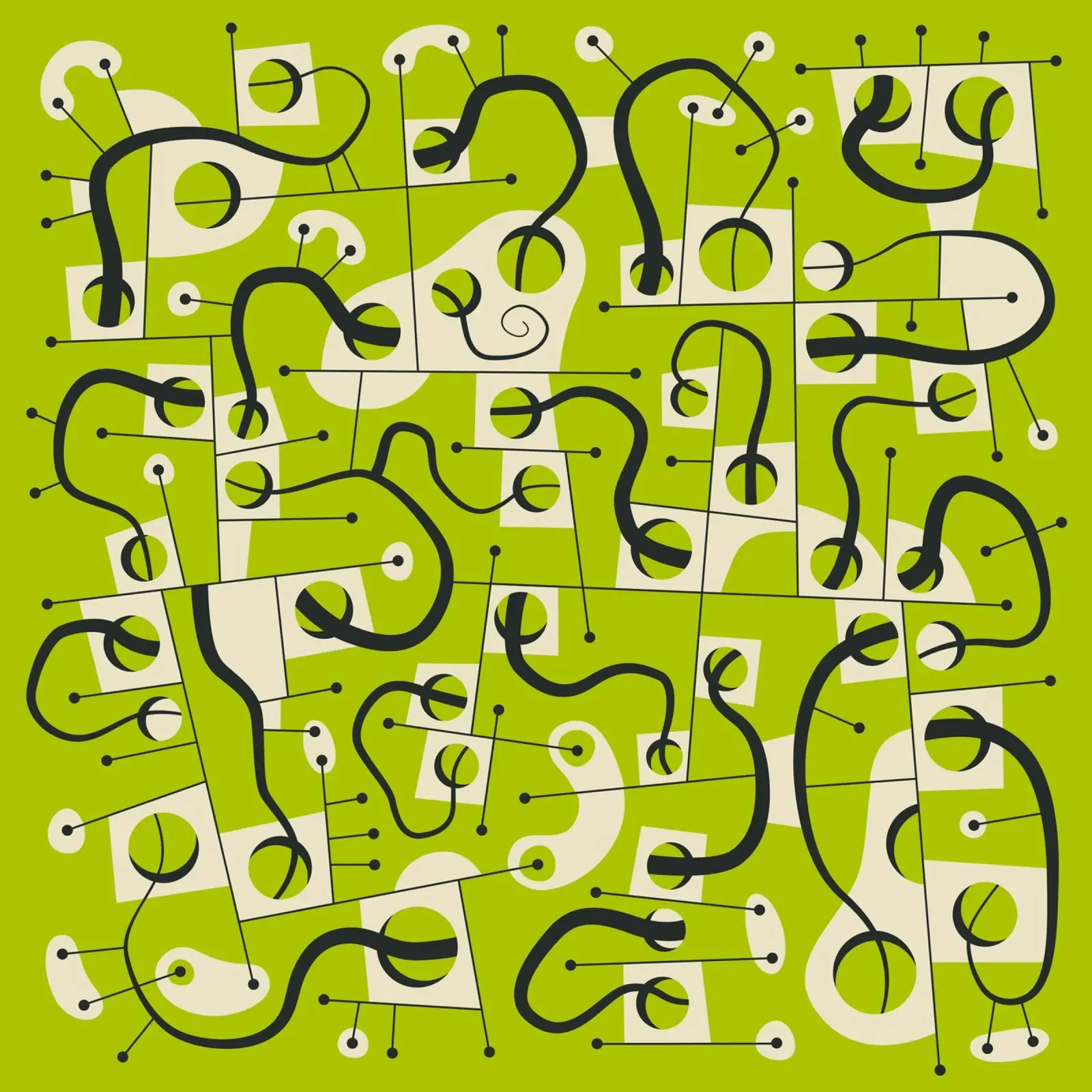 MONDI DIVERSI poster con telaio in alluminio da Jazzberry Blue