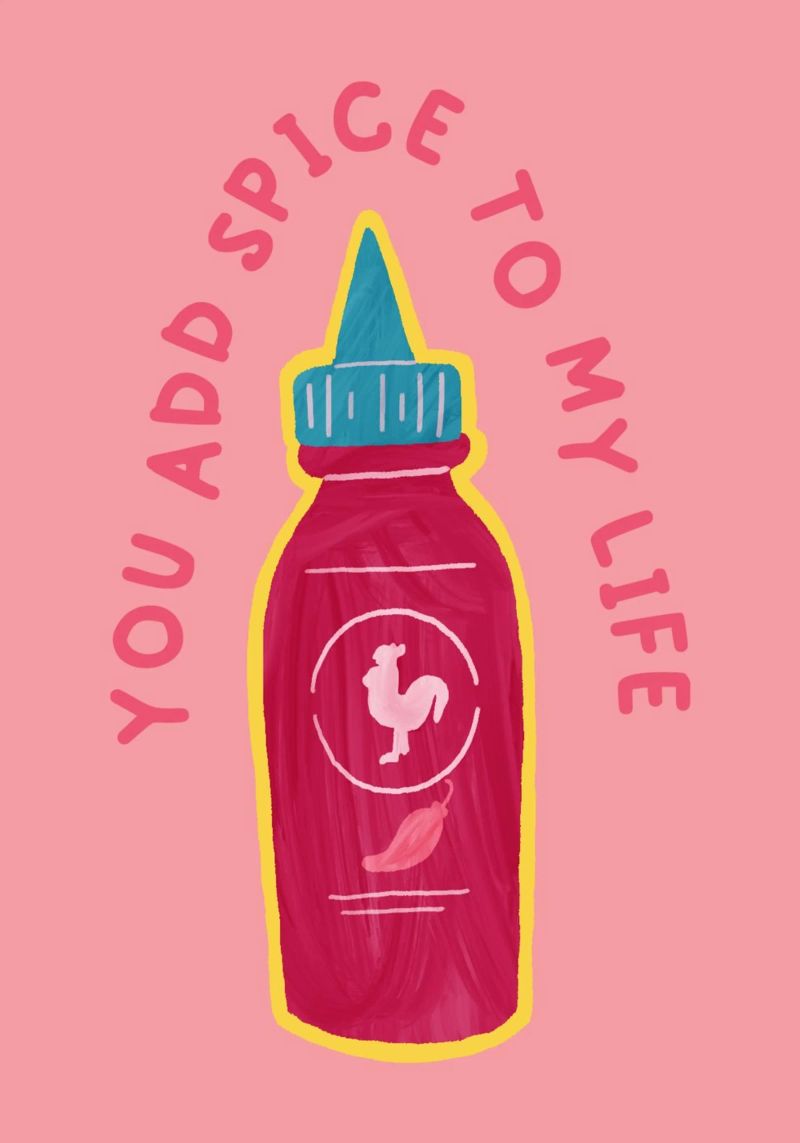 You Add the Spice to My Life | Playful & Romantic Print poster van PrintCessStudio