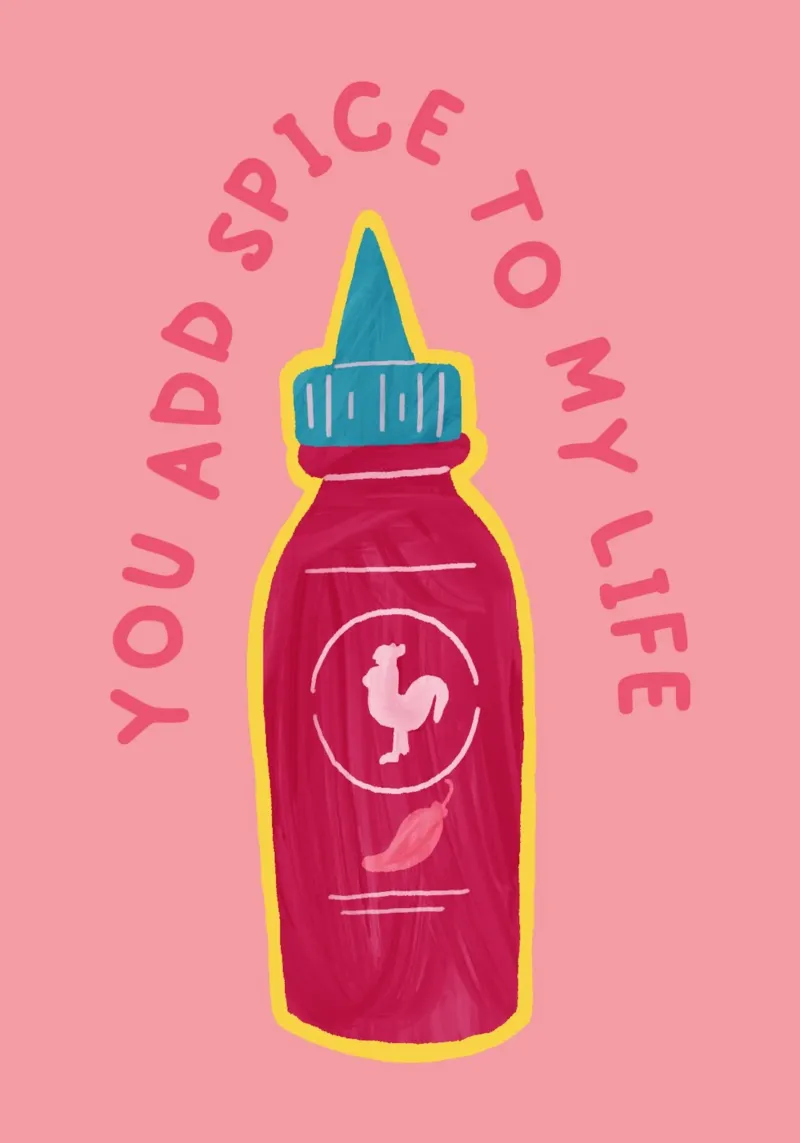 You Add the Spice to My Life | Playful & Romantic Print alluminio dibond da PrintCessStudio