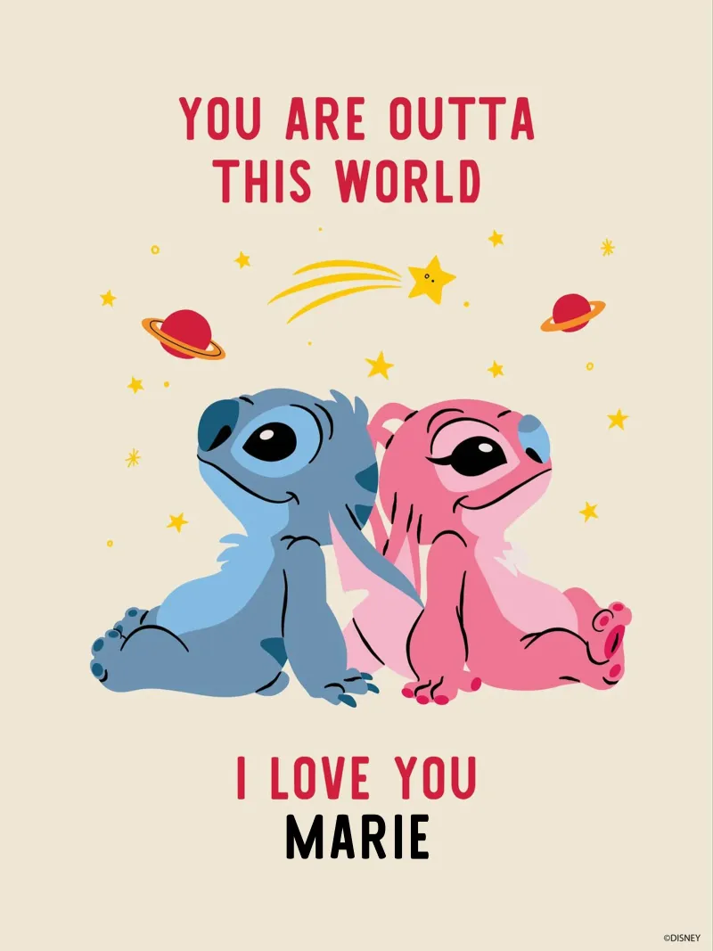 You are outta this world - Stitch carta hahnemühle da Stitch