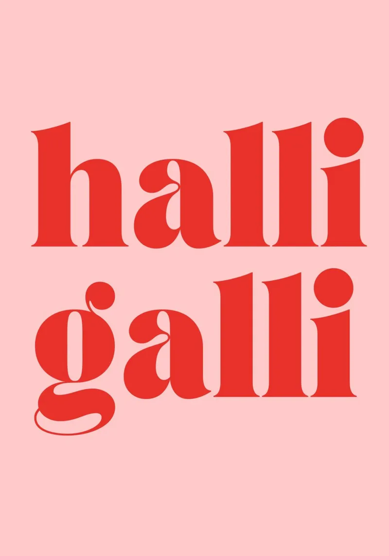 Halligalli | Lustiges & Lebhaftes Statement Print pellicola backlit da PrintCessStudio