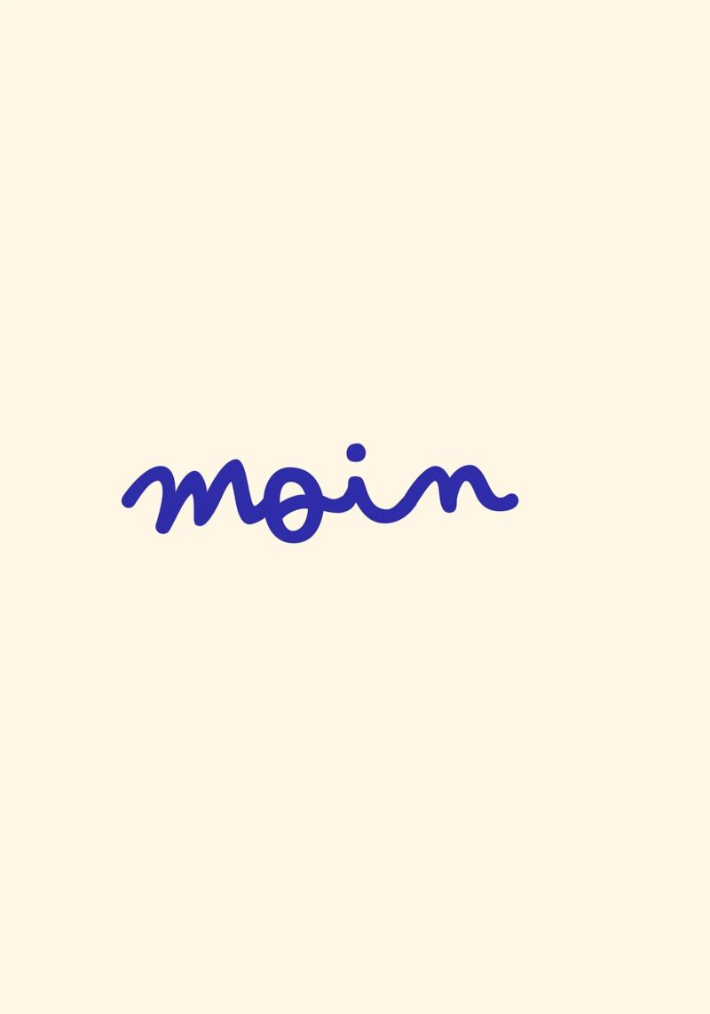Moin | Handgeschriebener Statement Print poster de PrintCessStudio