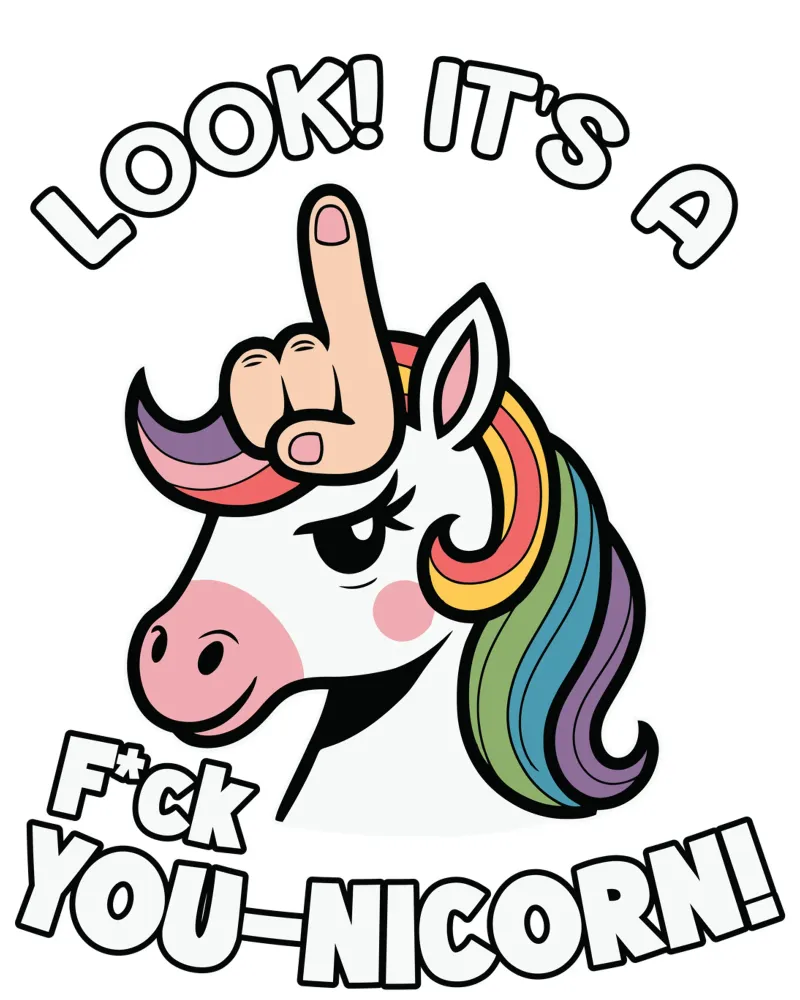 Look! it's a f*ck you-unicorn! carta hahnemühle da edsonramosart