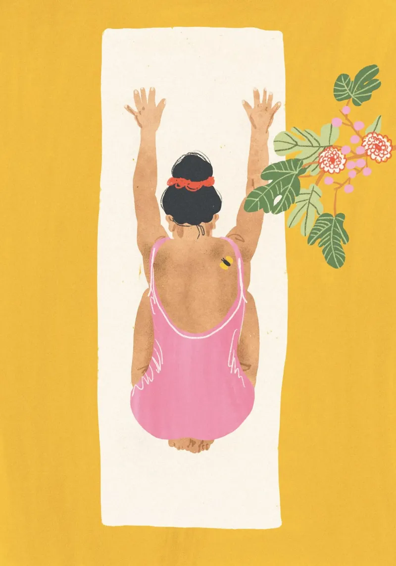 Yoga poster avec cadre en aluminium de GigiRosado