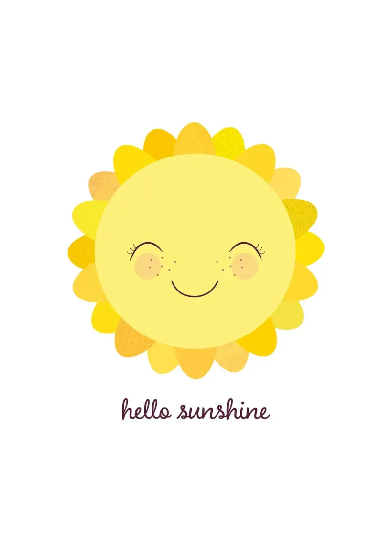 Hello Sunshine - Sole sorridente pellicola backlit da JaySan Studio