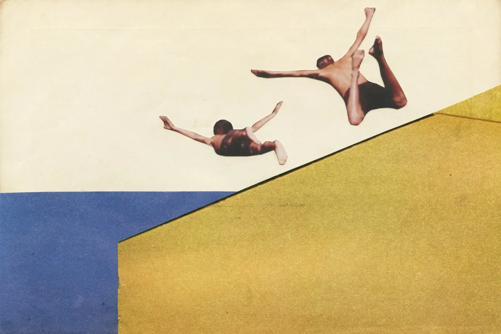 Over the Edge canvas by Cassia Beck Collage